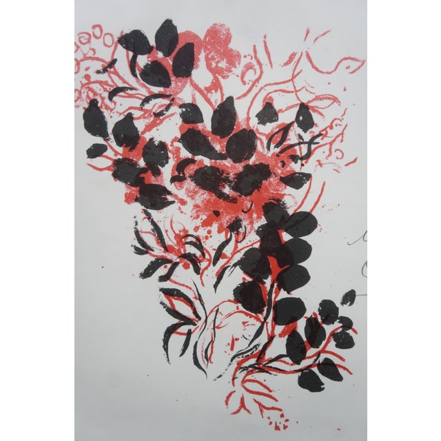 Marc Chagall 1980 Marc Chagall Signed Lithographe III Lithograph Book Cover Poster 31" For Sale - Image 4 of 12