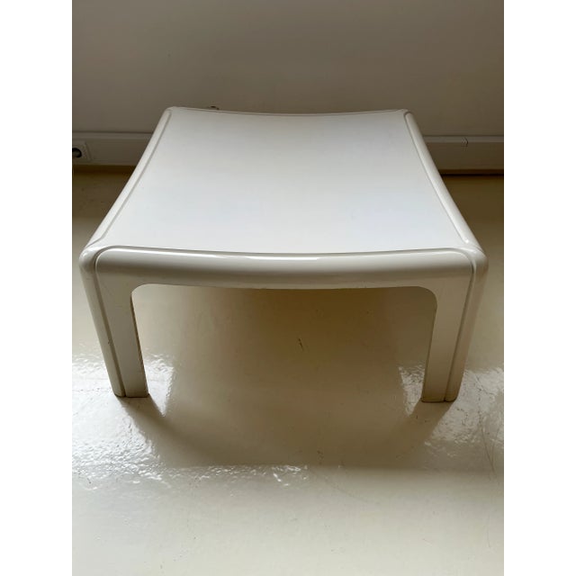 Model 4984 Square Table in Moulded White Polyurethane by Gae Aulenti for Kartell, 1970s For Sale - Image 9 of 9