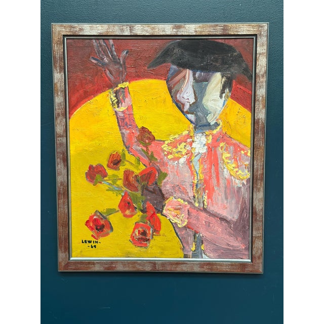 Gösta Lewin, Matador, 1969, Oil Painting on Canvas, Framed For Sale - Image 17 of 18