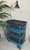 Blue Vintage Industrial Trolley in Metal, 1960s For Sale - Image 8 of 18