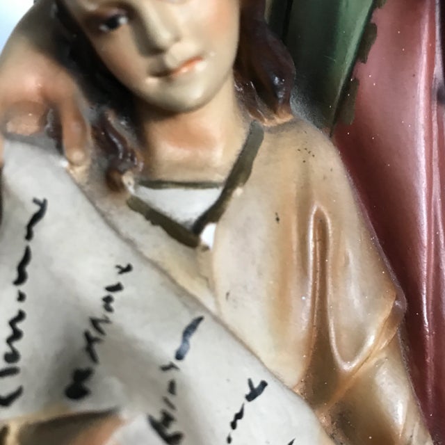 Vintage Chalkware Figure Santa Ana For Sale - Image 11 of 13