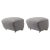 Gray Set of Grey Natural Oak Sahco Zero the Tired Man Footstool by Lassen For Sale - Image 8 of 8