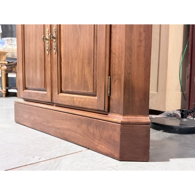 Traditional Corner Display Cabinet With Arched Glazed Doors For Sale - Image 10 of 10