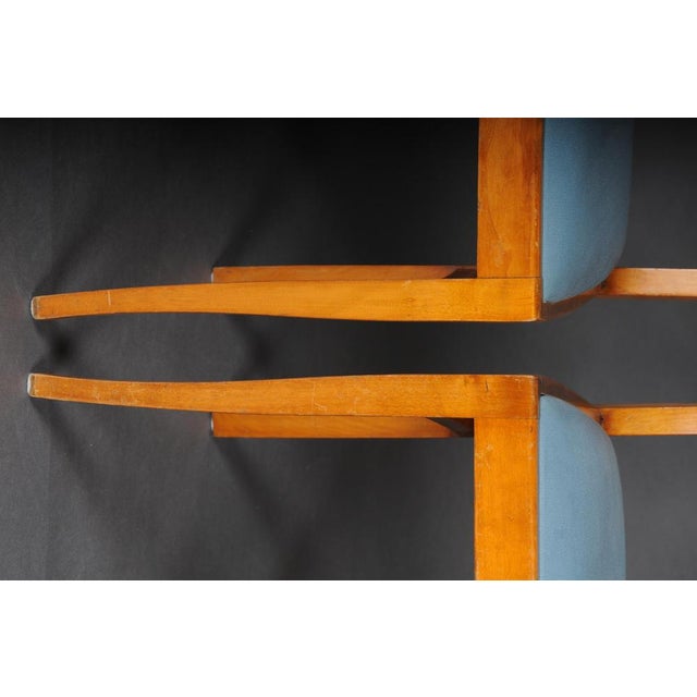 Set of Vintage Biedermeier Chairs in Birch For Sale - Image 6 of 17