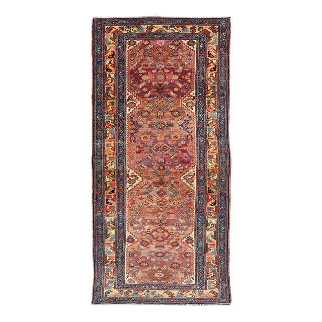 Antique Persian Fine Persian Malayer All-Over Design 3'9 X 8'0 For Sale