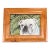 Contemporary White Bulldog Small Judy Henn Dog Print Birdseye Maple Tabletop Frame For Sale