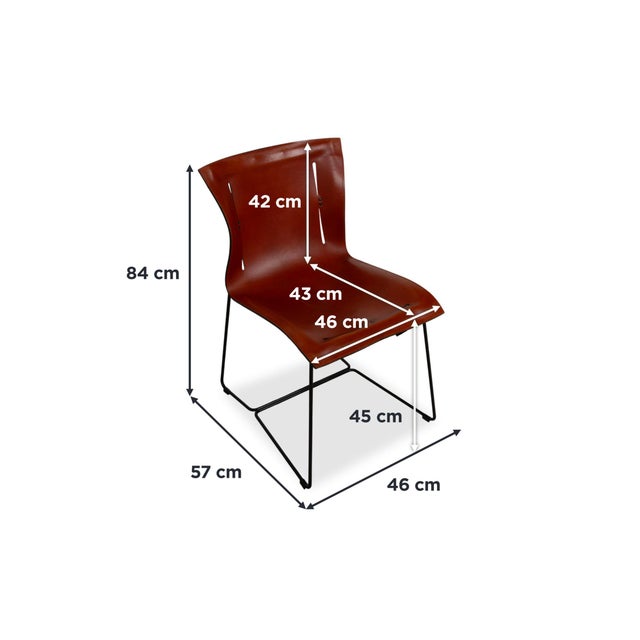 Modern Leather Chairs from Cuoio, Set of 4 For Sale - Image 3 of 18