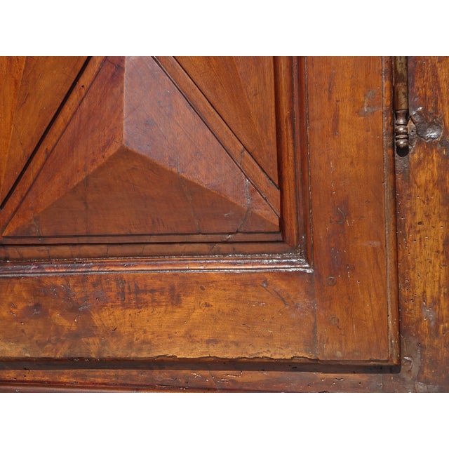 Louis XIII Style Walnut Wardrobe with Diamond Points For Sale - Image 13 of 18