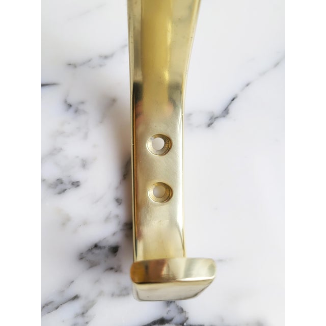 Modernist Austrian Aluminium Wall Hooks, 1950s, Set of 5 For Sale - Image 6 of 11