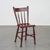 Vintage Dutch Farmers Dining or Side Chair in Burgundy Wood For Sale - Image 12 of 12