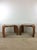 Pair of Vintage Rattan End Tables With Glass Top For Sale - Image 4 of 12