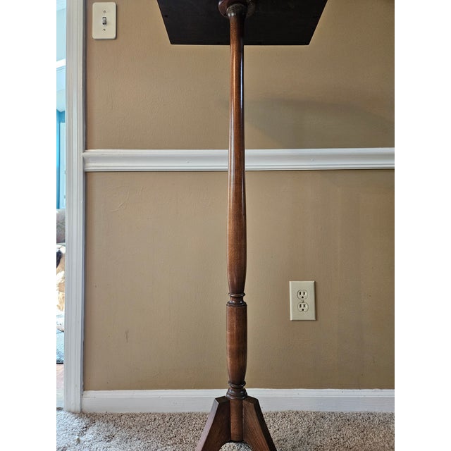 Mid 20th Century Mid 20th Century Wood Plant Stand Pedestal For Sale - Image 5 of 9