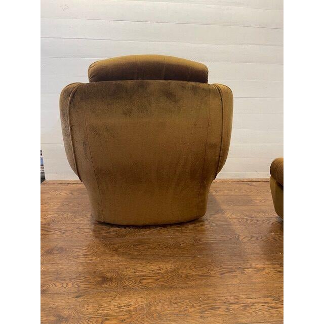 Vintage Polystyrene Golden Brown Seating by Tatra Nabytok, 1960, Set of 3 For Sale - Image 4 of 18