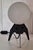 Black Mid-Century Table Lamp with a Black Iron Tripod Base and a White Opal Glass Shade, 1960s For Sale - Image 8 of 8