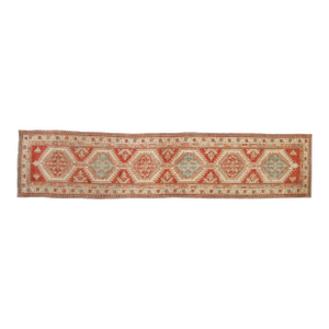 Vintage Distressed Serab Rug Runner - 3'3" x 14'2"