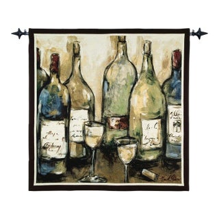 Contemporary White Loom Woven Tapestry - 132 X 132 Cm (4'4" X 4'4") - Requires Rod Size 3 For Sale