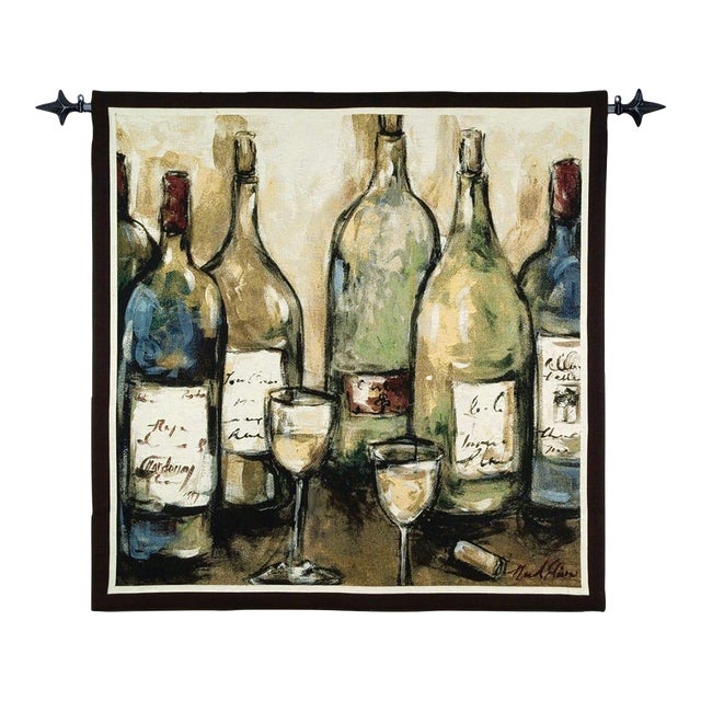 Contemporary White Loom Woven Tapestry - 132 X 132 Cm (4'4" X 4'4") - Requires Rod Size 3 For Sale