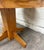 Wood Vintage Solid Oak Round Pedestal Dining Table For Sale - Image 7 of 11