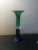 Blue 1980s Rogaska Green/Blue Art Glass Reversible Vase, Made in Yoguslavia For Sale - Image 8 of 8
