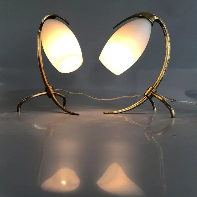 1960s Italian Parrot Table Lights by Oscar Torlasco for Lumi, 1960s, Set of 2 For Sale - Image 5 of 18