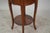 French Antique Late 19th Century French Louis Xv Kingwood Marquetry and Parquetry Three Drawer Petit Side Table For Sale - Image 3 of 6