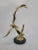Mid Century Modern Seagull Brass and Black Marble Sculpture For Sale - Image 6 of 8