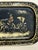 1900s Antique American Tole Small Tray, hand painted, great patina