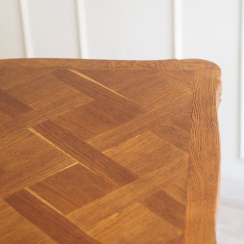 French Country Style Mint Green Dining Table with Inlaid Top, 1920s For Sale - Image 4 of 18