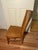 Wood Antique Tiger Oak Rocking Chair, Side Chair and Accent Table, Set of 3 For Sale - Image 7 of 12