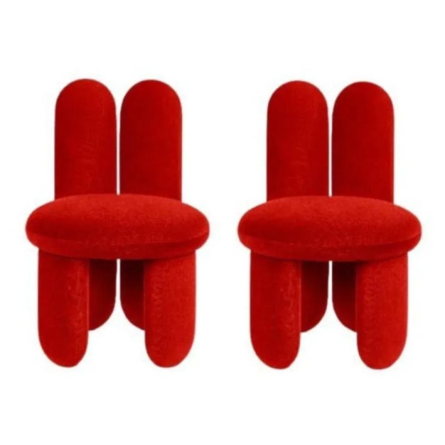 Set of 2 glazy chairs, gentle663 by royal stranger dimensions: w 58 d 58 h 85 cm sh 50 sd 46 cm materials: upholstery....