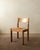 Mid-Century Elm and Rush Dining Chairs by Maison Regain, 1970s, Set of 4 For Sale - Image 4 of 17