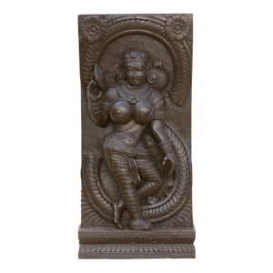 The Celestial Dancer 20th Century South Indian Wood Carving