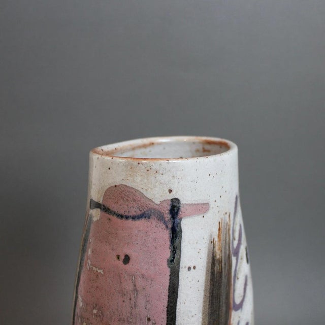 Vintage French Ceramic Flower Vase, 1990s For Sale - Image 18 of 18