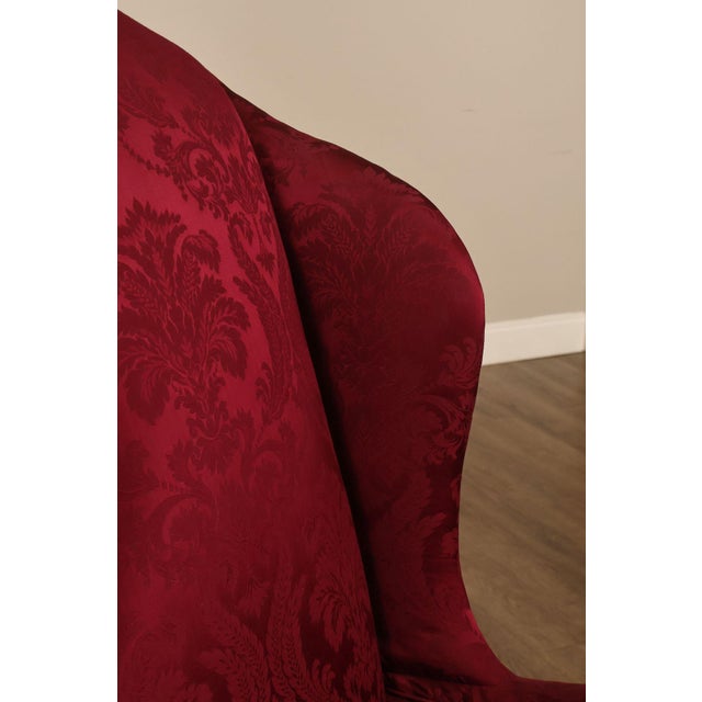Baker Stately Homes Collection Pair of Carved Wingback Armchairs For Sale - Image 10 of 18