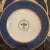 Set of 12 Spode Copelands Cobalt Dinner Plates, Acid Etched Gold For Sale In New York - Image 6 of 13