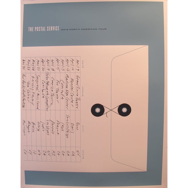 2013 Concert Posters - the Postal Service - Set of 3 For Sale - Image 5 of 5