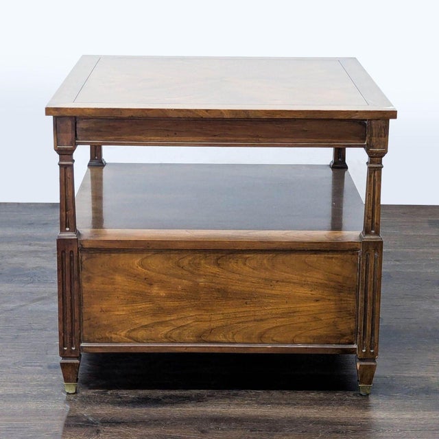 1990s Vintage End Table With Cabinet For Sale - Image 5 of 9