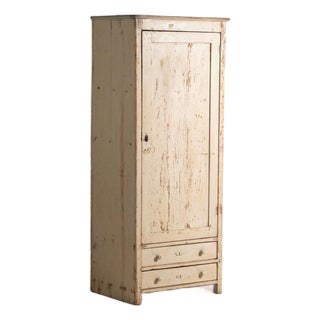 Antique White Wardrobe by Amaru For Sale