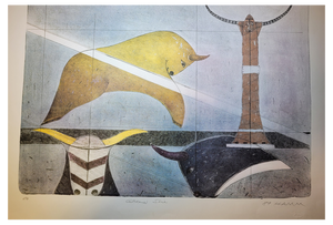 Jack Hamm, Untitled, 1989, Original Lithograph