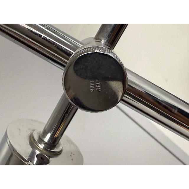 Black Mid Century Italian Articulating Desk Lamp For Sale - Image 8 of 12