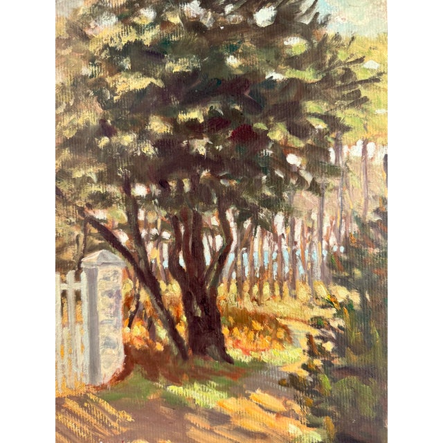 Sweet, landscape, original artwork directly from the Paris market. Unframed, these size paintings are fabulous for...