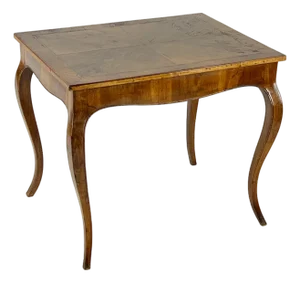 Italian Mid Century Burl Side Table
