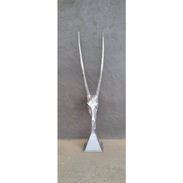 1980s Arthur Court Gazelle Floor or Wall Sculpture For Sale - Image 5 of 12