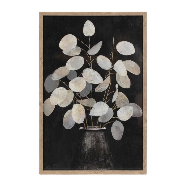 Kenneth Ludwig Chicago Beige Eucalyptus Print (Set of 2) For Sale - Image 4 of 5