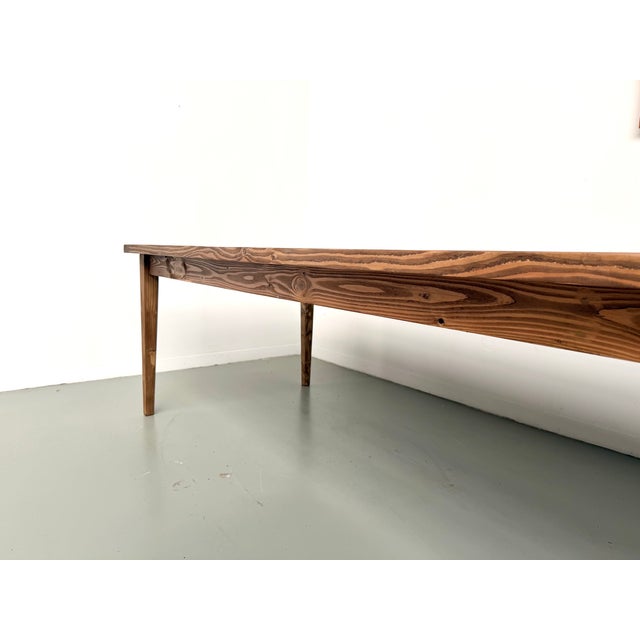 Vintage Farmhouse Table in Pine, 1970 For Sale - Image 6 of 18
