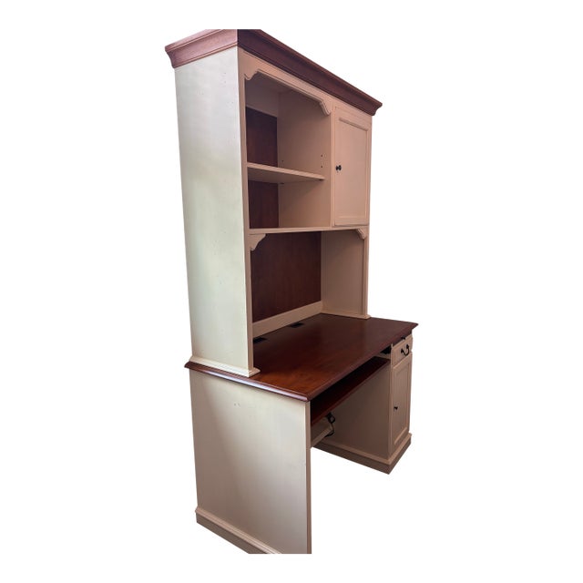 Ethan Allen Country Crossings Desk With Hutch For Sale