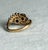 Victorian Vintage 14k Yellow Gold Victorian Revival Golden Beryl & Diamond Bypass Cocktail Ring, Size 7 For Sale - Image 3 of 10
