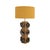 Mid-Century Modern German Ceramic Flower and Oak Table Lamps, Germany, 2010s, Set of 2 For Sale - Image 3 of 11
