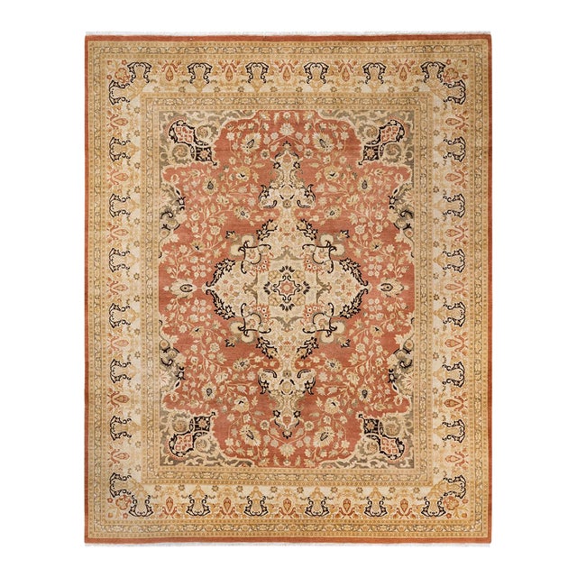 Mogul, One-of-a-Kind Hand-Knotted Area Rug - Brown, 8' 1" x 10' 2" For Sale