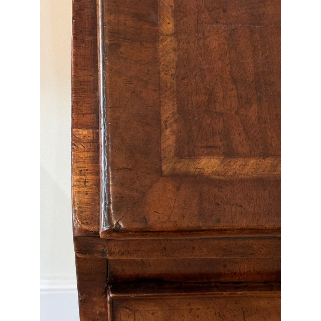 Early 18th Century Dutch Baroque Burl Walnut Drop-Front Secretary Desk For Sale - Image 14 of 18